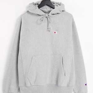 Heather Grey Champion Reverse Weave Hoodie